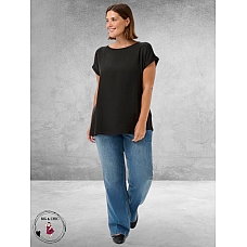 KAFFE CURVE Blouse Milia Black Deep